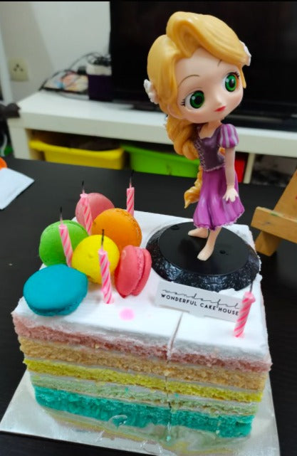 谢谢客户 Olivia 把我们的彩虹蛋糕装饰得更加甜美！！！💖 也感谢她留下的回馈！！！