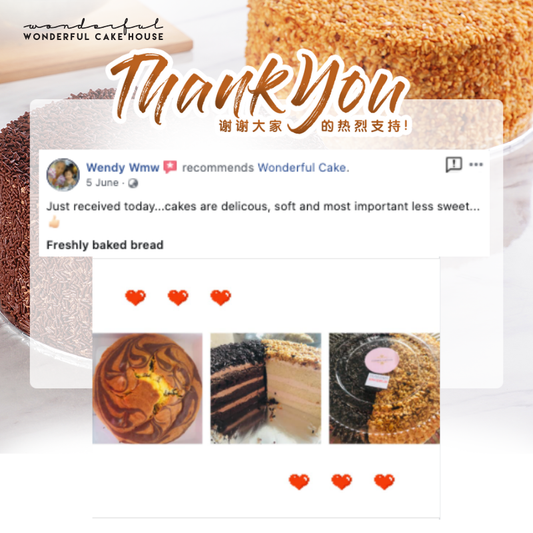 "Just received today...cakes are delicous, soft and most important less sweet...👍🏻 Freshly baked bread"