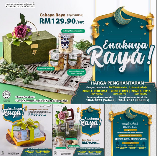 💚Bestnya Raya, Indahnya Raya, Gembiranya Raya, lagi syiok dengan Set Cahaya Raya Wonderful Cake! 💚😍😍😍